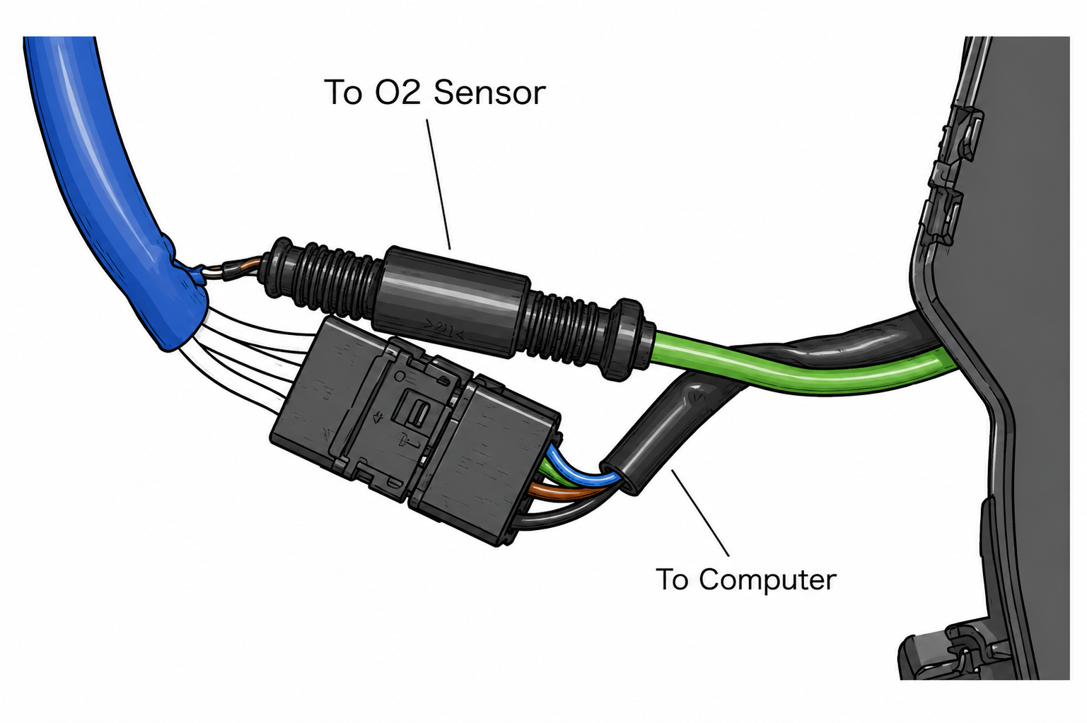 Narrowband O2 Sensor Cable (check if sensor is already fitted from factory)